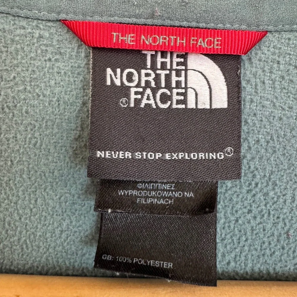 The‎ North Face Fleece Pullover Mens M Medium Gray 1/4 Zip Long Sleeve #529